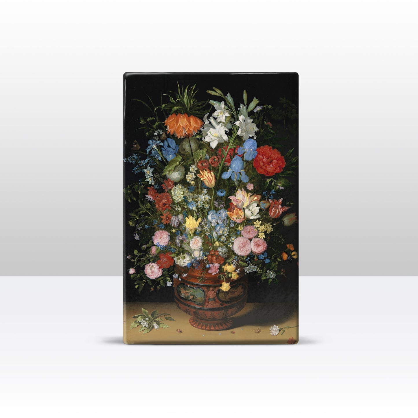 Laqueprint - Bloemen in een vaas - Jan Brueghel de Oude - 19,5 x 30 cm - LP001