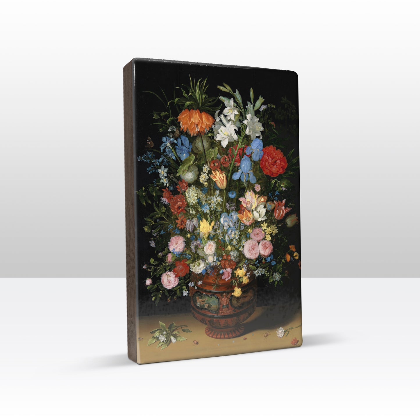 Laqueprint - Bloemen in een vaas - Jan Brueghel de Oude - 19,5 x 30 cm - LP001