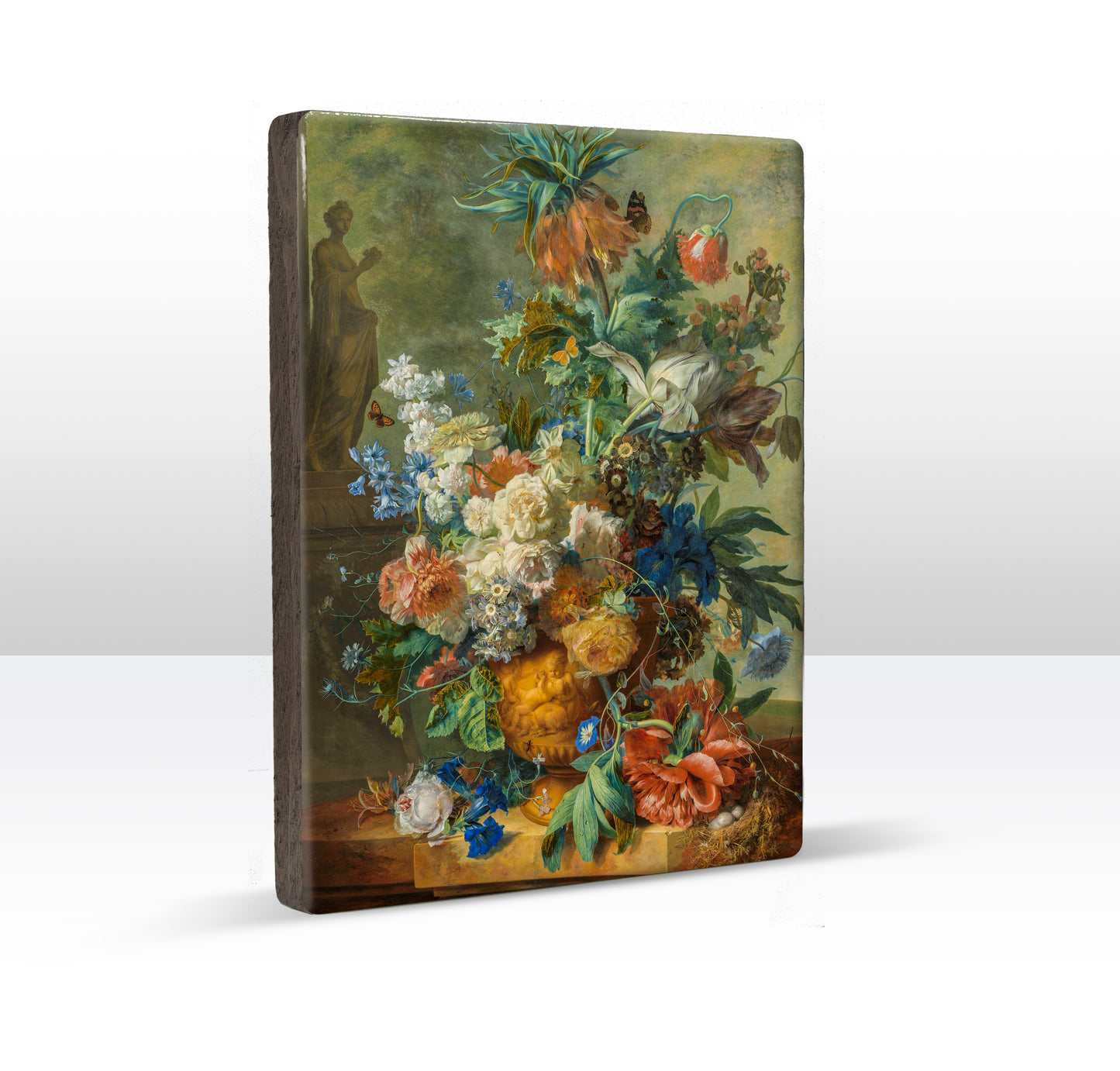 Laqueprint - Stilleven met bloemen - Jan van Huysum - 19,5 x 26 cm - LP006