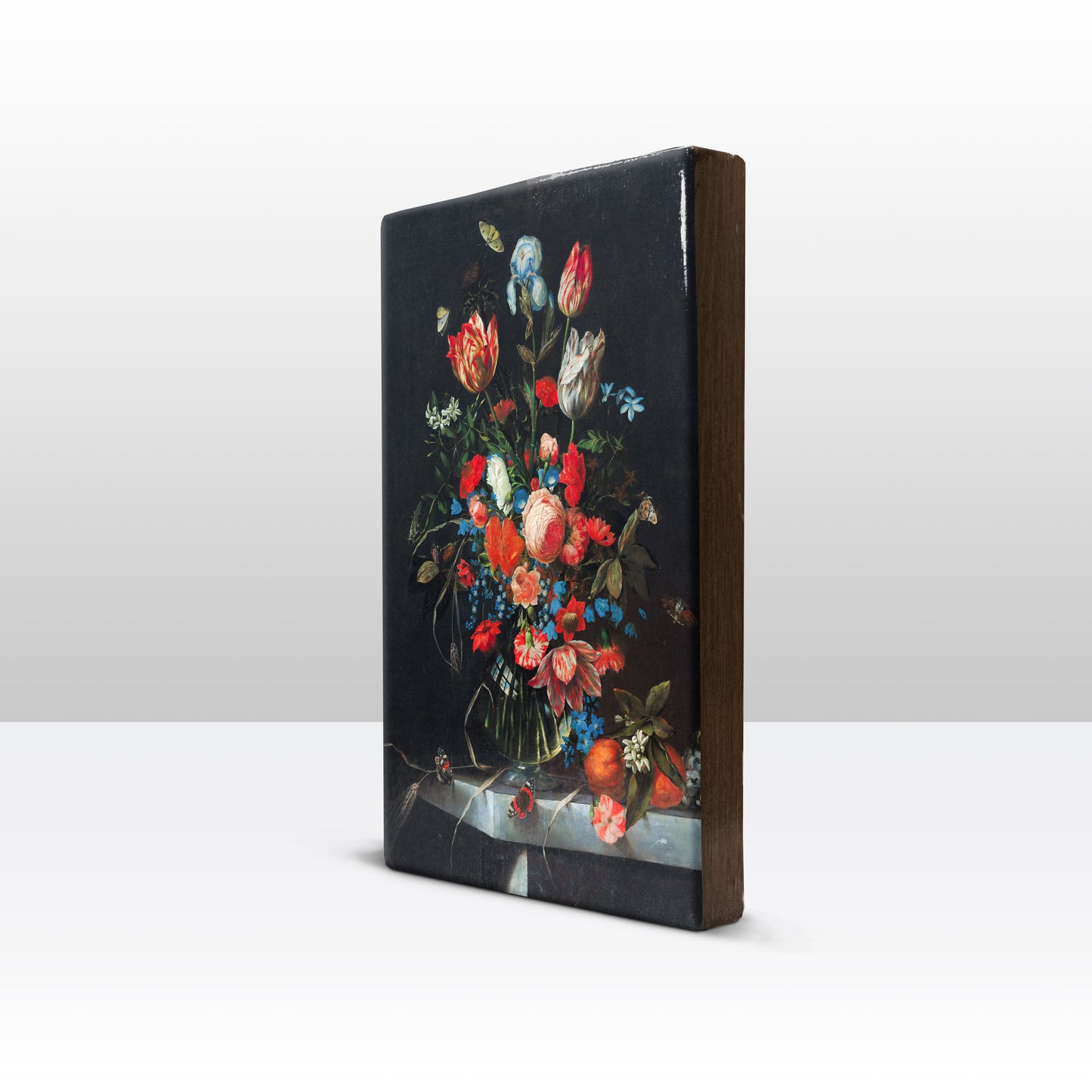 Laqueprint - Stilleven met bloemen en vruchten - Ottmar Elliger - 19,5 x 30 cm - LP007