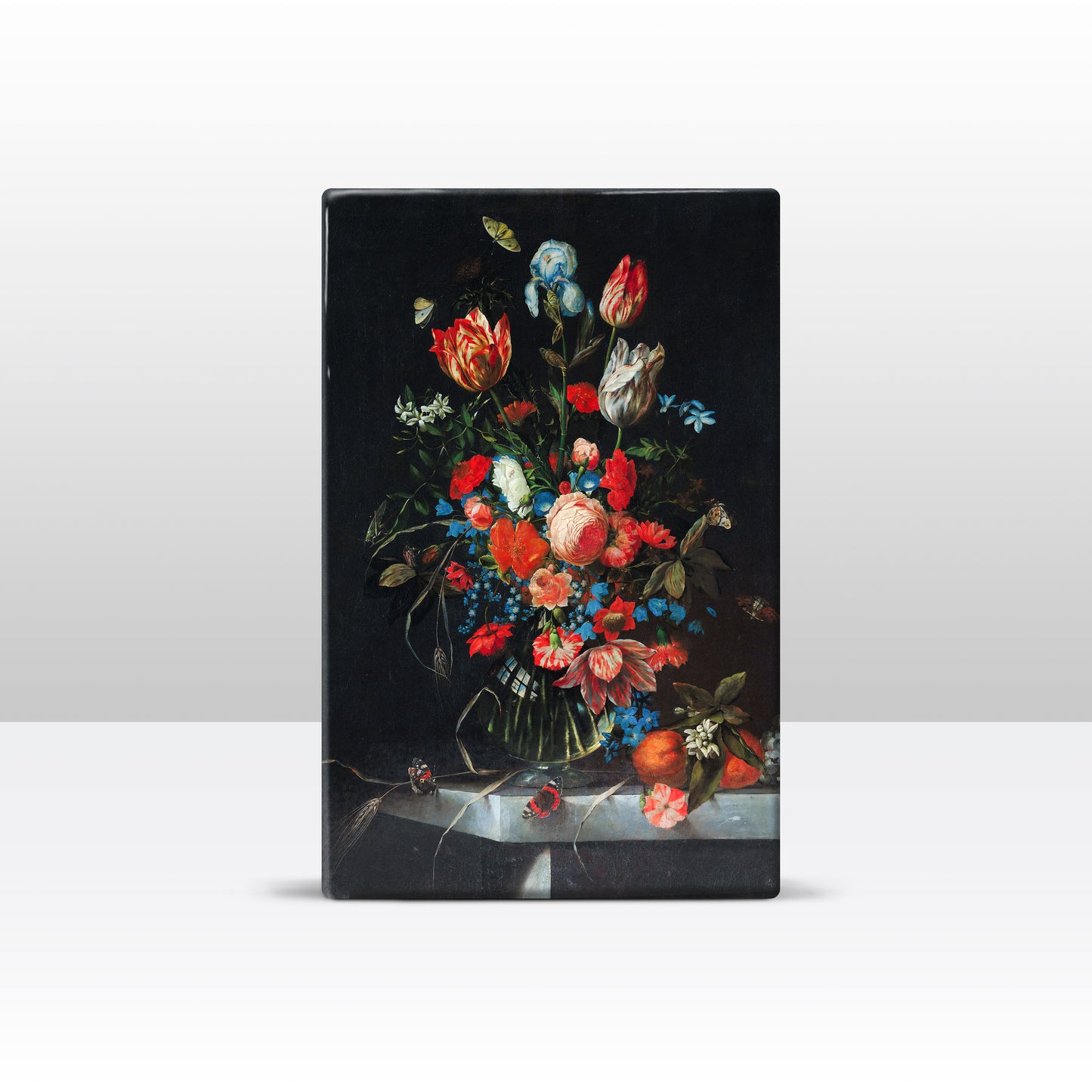 Laqueprint - Stilleven met bloemen en vruchten - Ottmar Elliger - 19,5 x 30 cm - LP007