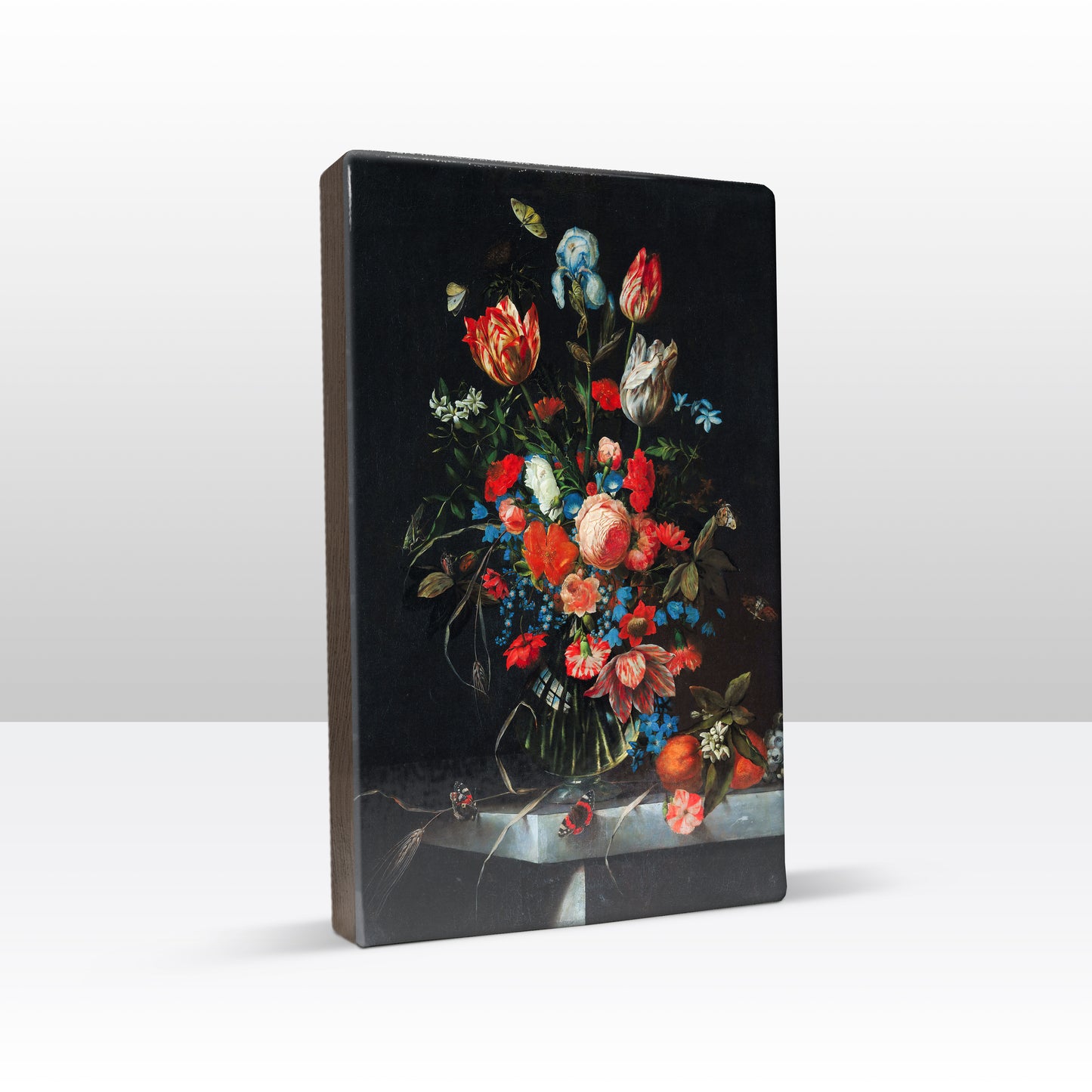 Laqueprint - Stilleven met bloemen en vruchten - Ottmar Elliger - 19,5 x 30 cm - LP007