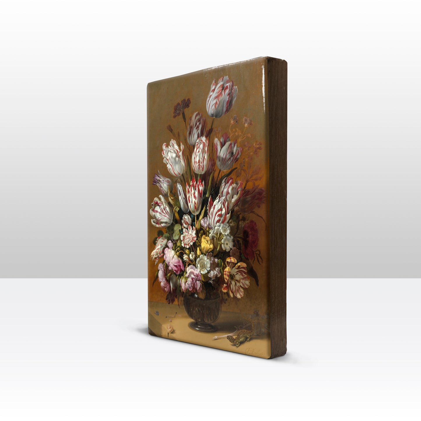 Laqueprint - Stilleven met bloemen - Hans Bollongier - 19,5 x 30 cm - LP010