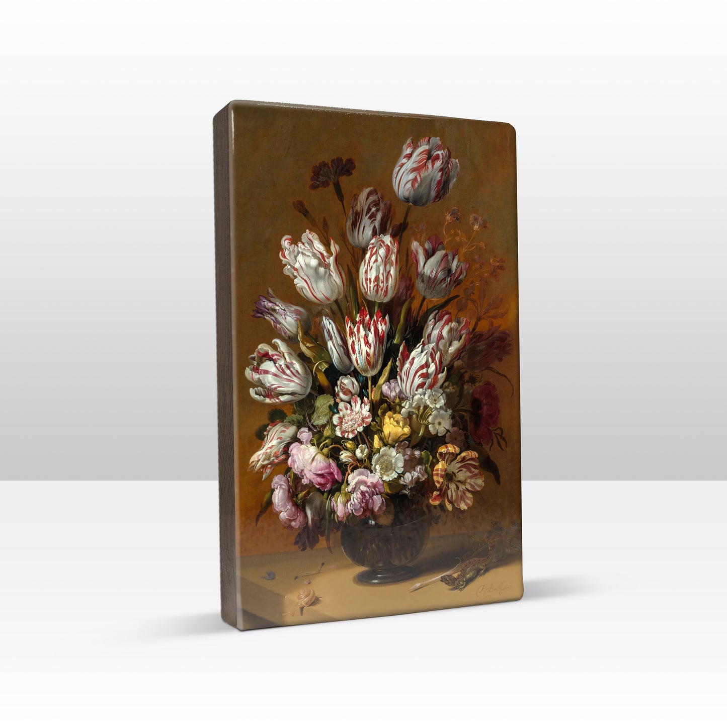 Laqueprint - Stilleven met bloemen - Hans Bollongier - 19,5 x 30 cm - LP010