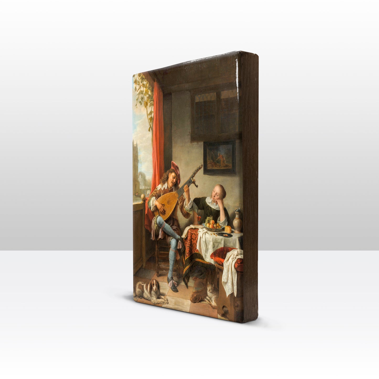 Laqueprint - De luitspeler - Hendrick Martensz. Sorgh - 19,5 x 30 cm - LP015