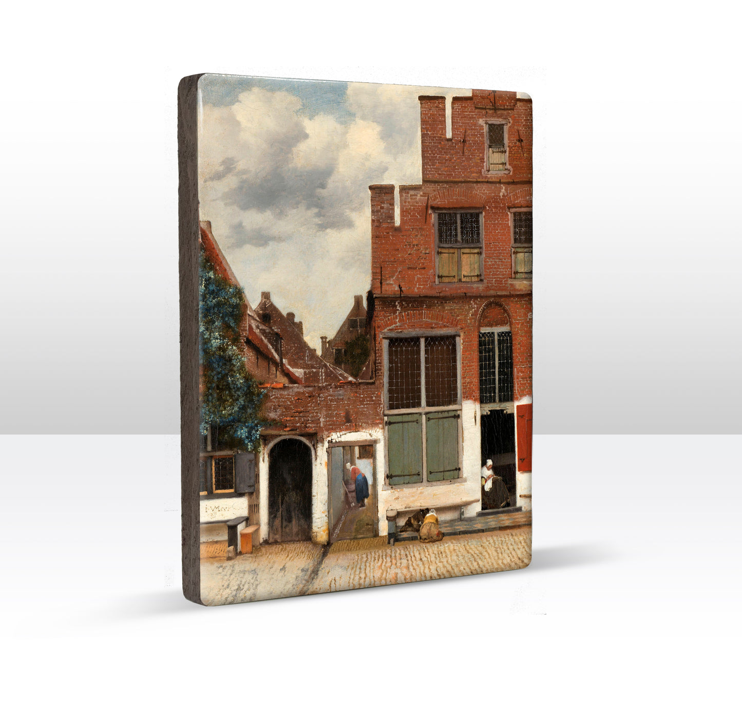 Laqueprint - Het straatje - Johannes Vermeer - 19,5 x 26 cm - LP019