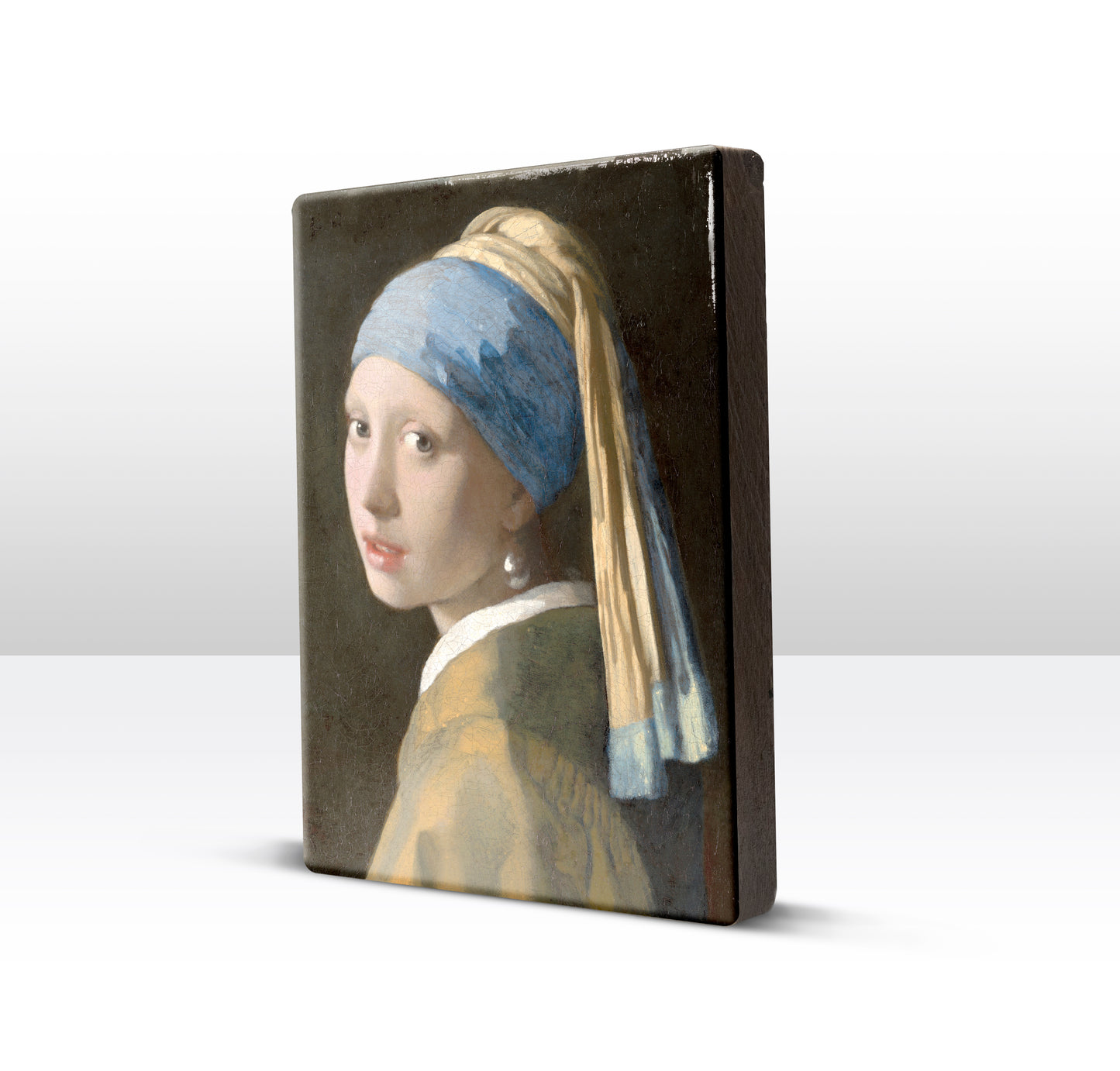 Laqueprint - Meisje met de parel - Johannes Vermeer - 19,5 x 26 cm - LP023