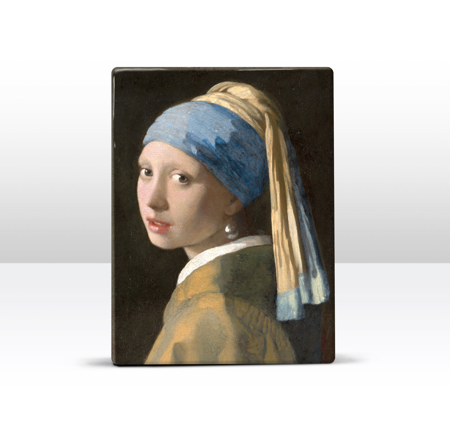 Laqueprint - Meisje met de parel - Johannes Vermeer - 19,5 x 26 cm - LP023