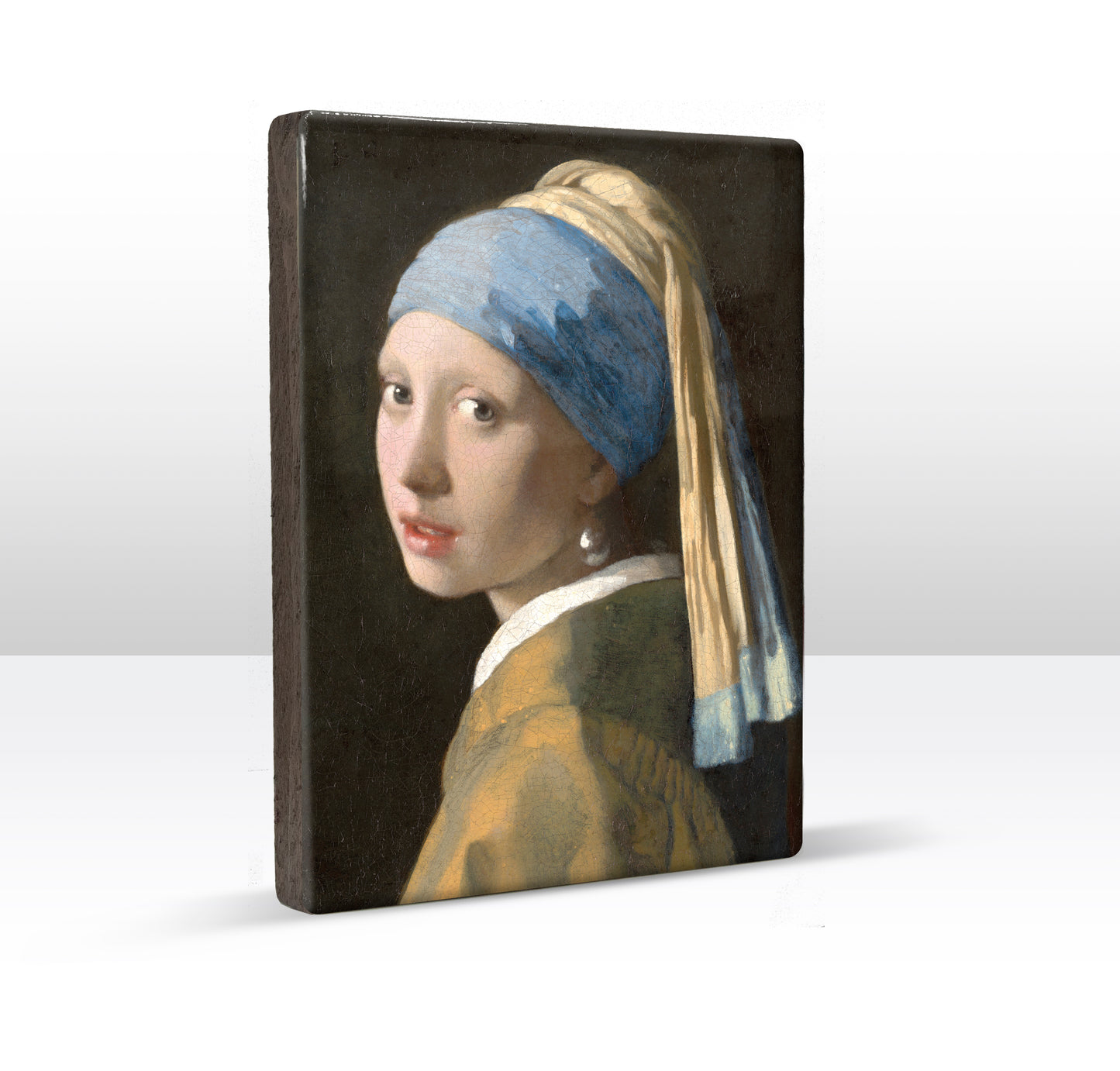 Laqueprint - Meisje met de parel - Johannes Vermeer - 19,5 x 26 cm - LP023