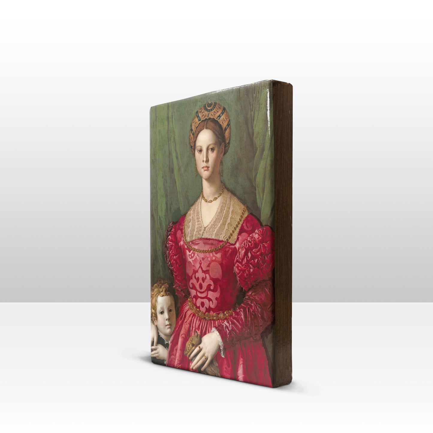 Laque print - A young woman and her son - Agnolo Bronzino - 19.5 x 30 cm - LP036