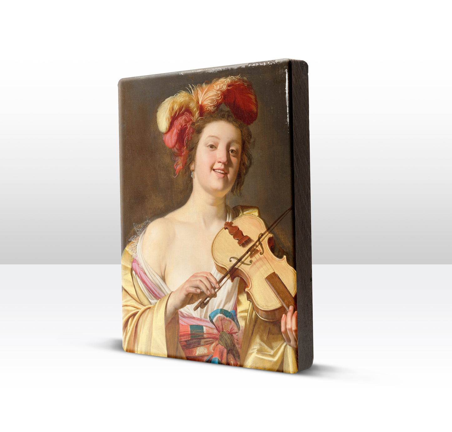 Laque print - The Violin Player - Gerard van Honthorst - 19.5 x 26 cm - LP042
