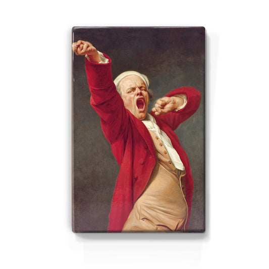 Laqueprint - Zelfportret gapend - Joseph Ducreux - 19,5 x 30 cm - LP044