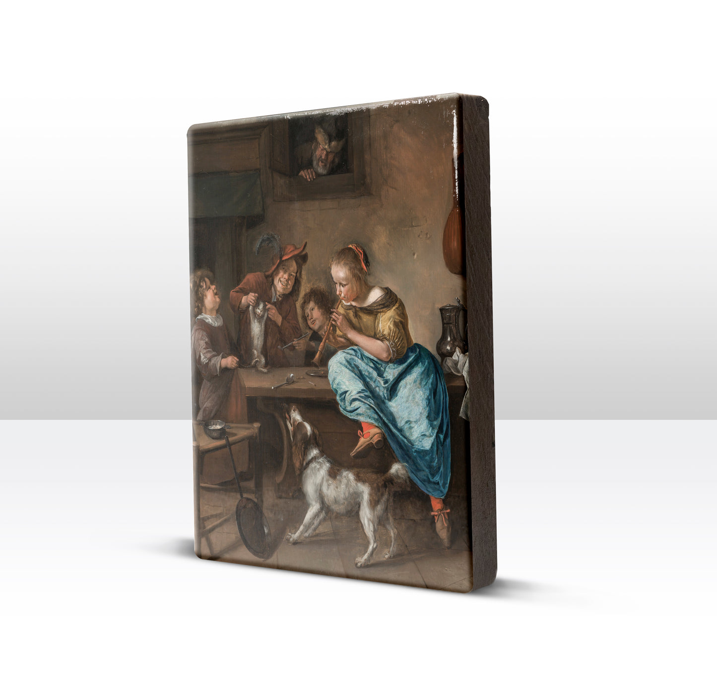 Laque print - The dance lesson - Jan Havicksz Steen - 19.5 x 26 cm - LP049