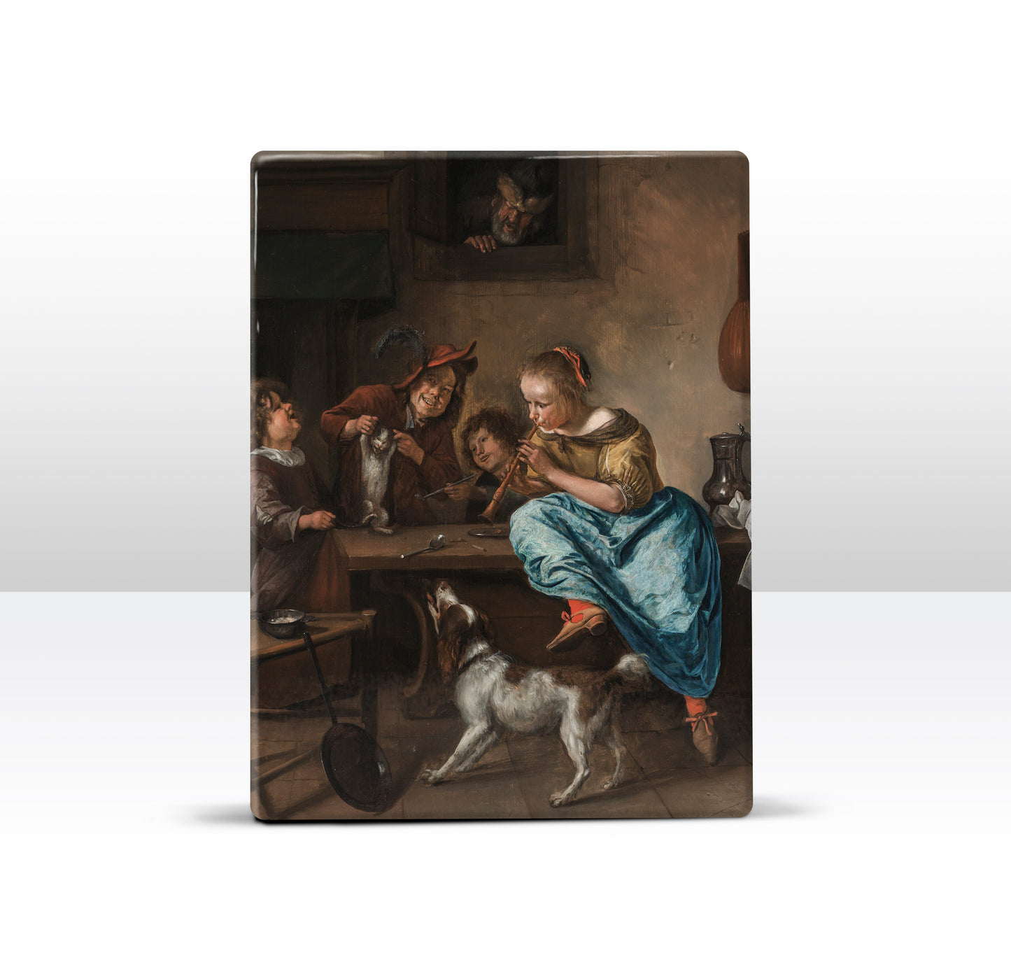 Laque print - The dance lesson - Jan Havicksz Steen - 19.5 x 26 cm - LP049