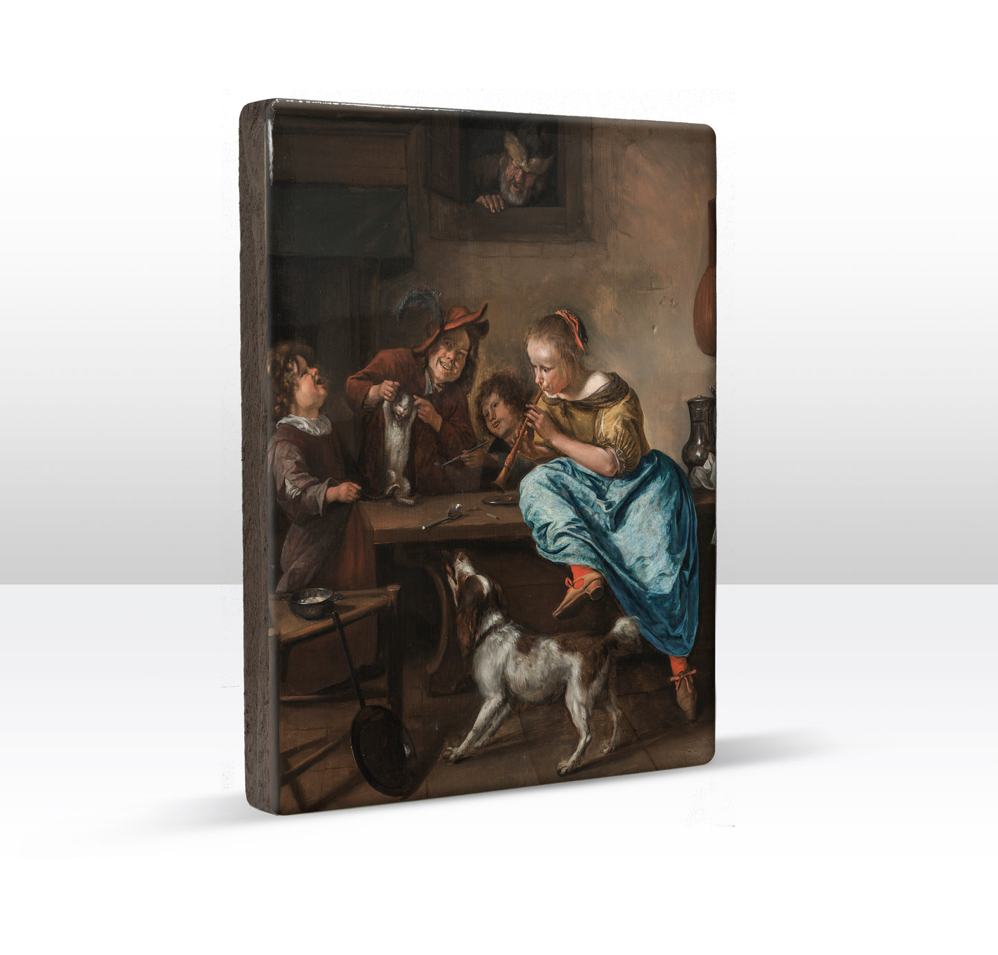 Laque print - The dance lesson - Jan Havicksz Steen - 19.5 x 26 cm - LP049