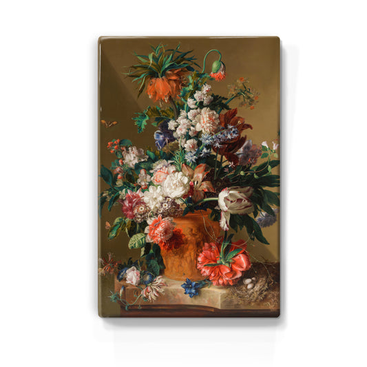 Laqueprint - Stilleven met bloemen - Jan van Huysum - 19,5 x 30 cm - LP067