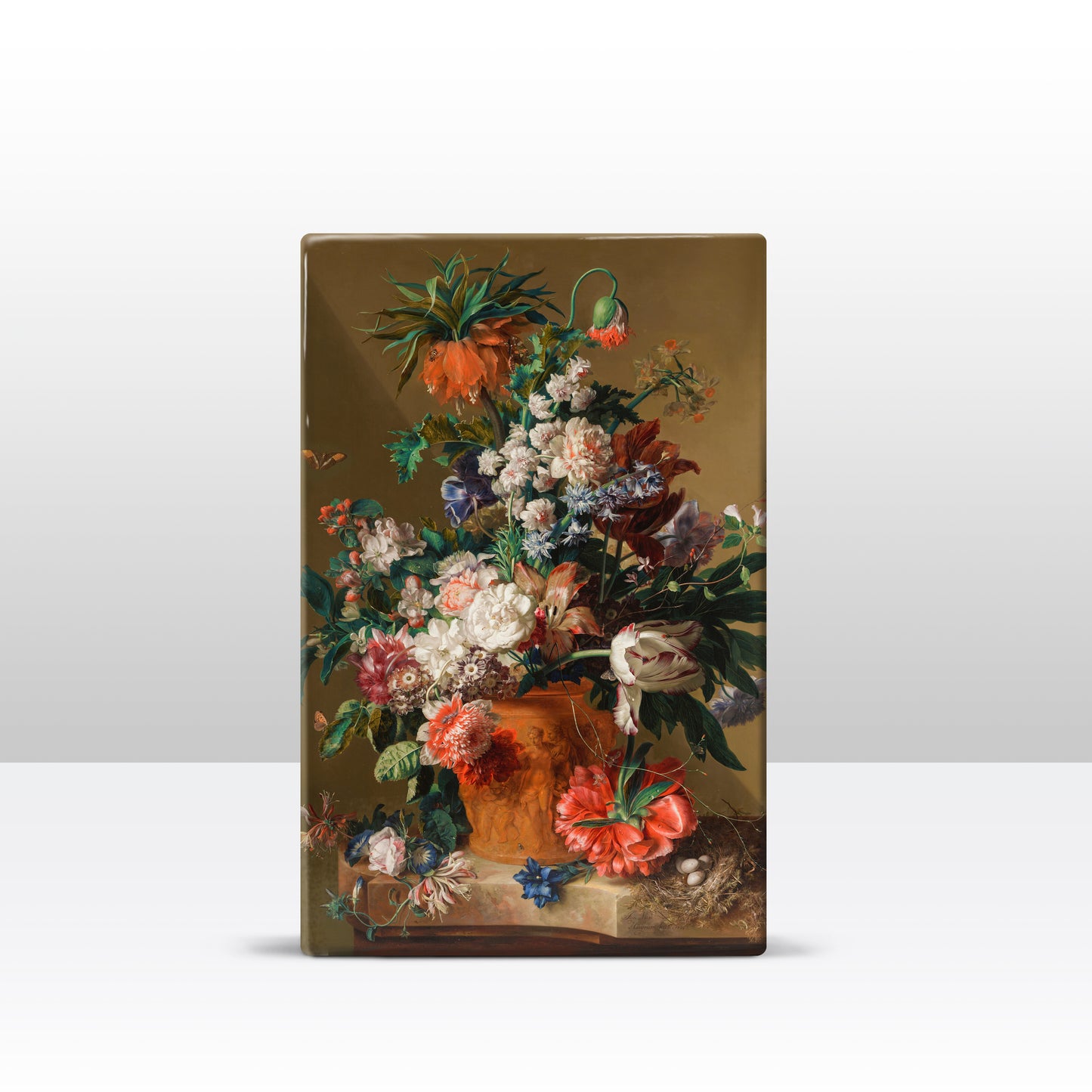 Laqueprint - Stilleven met bloemen - Jan van Huysum - 19,5 x 30 cm - LP067
