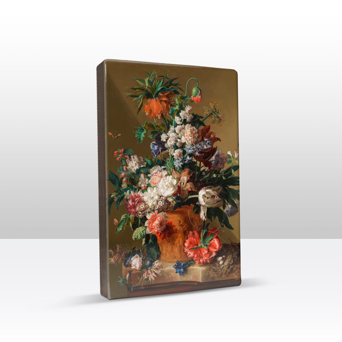 Laqueprint - Stilleven met bloemen - Jan van Huysum - 19,5 x 30 cm - LP067