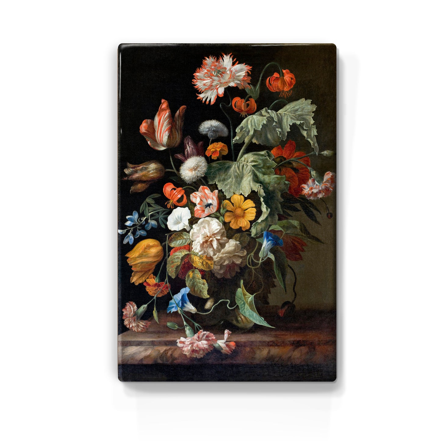 Laqueprint - Stilleven met bloemen - Rachel Ruysch - 19,5 x 30 cm - LP069