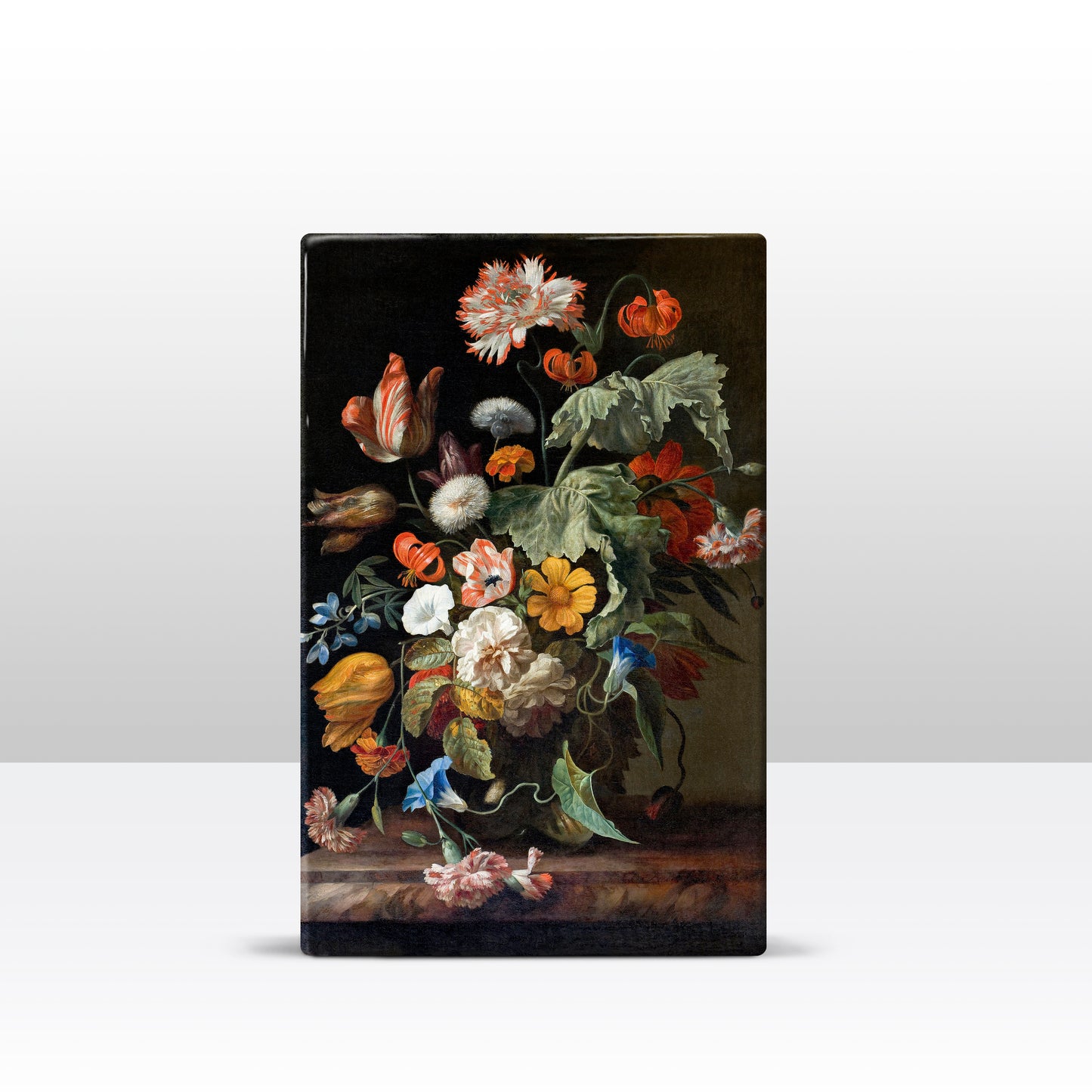 Laqueprint - Stilleven met bloemen - Rachel Ruysch - 19,5 x 30 cm - LP069