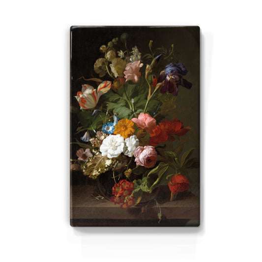 Laqueprint - Vaas met bloemen - Rachel Ruysch - 19,5 x 30 cm - LP078