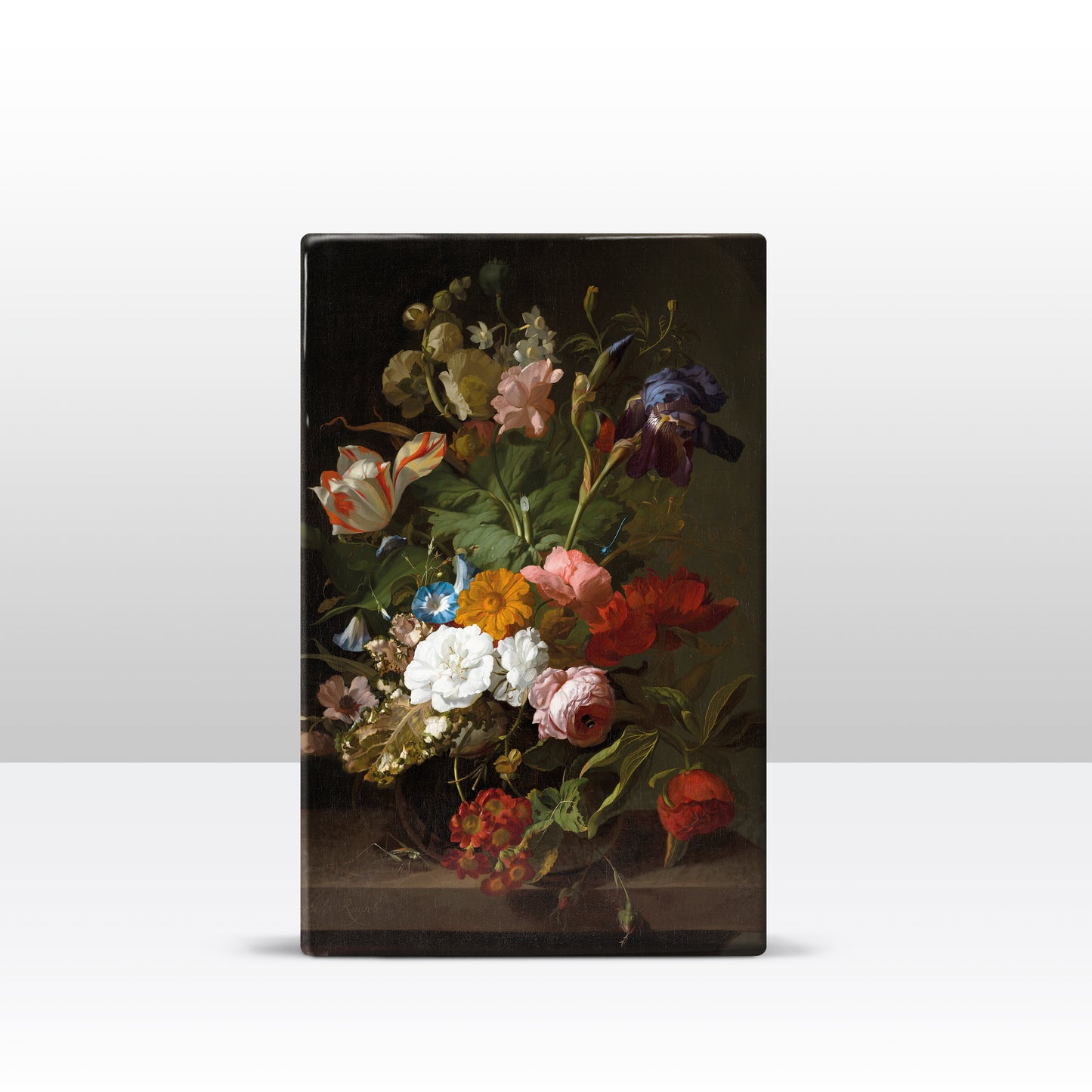 Laqueprint - Vaas met bloemen - Rachel Ruysch - 19,5 x 30 cm - LP078
