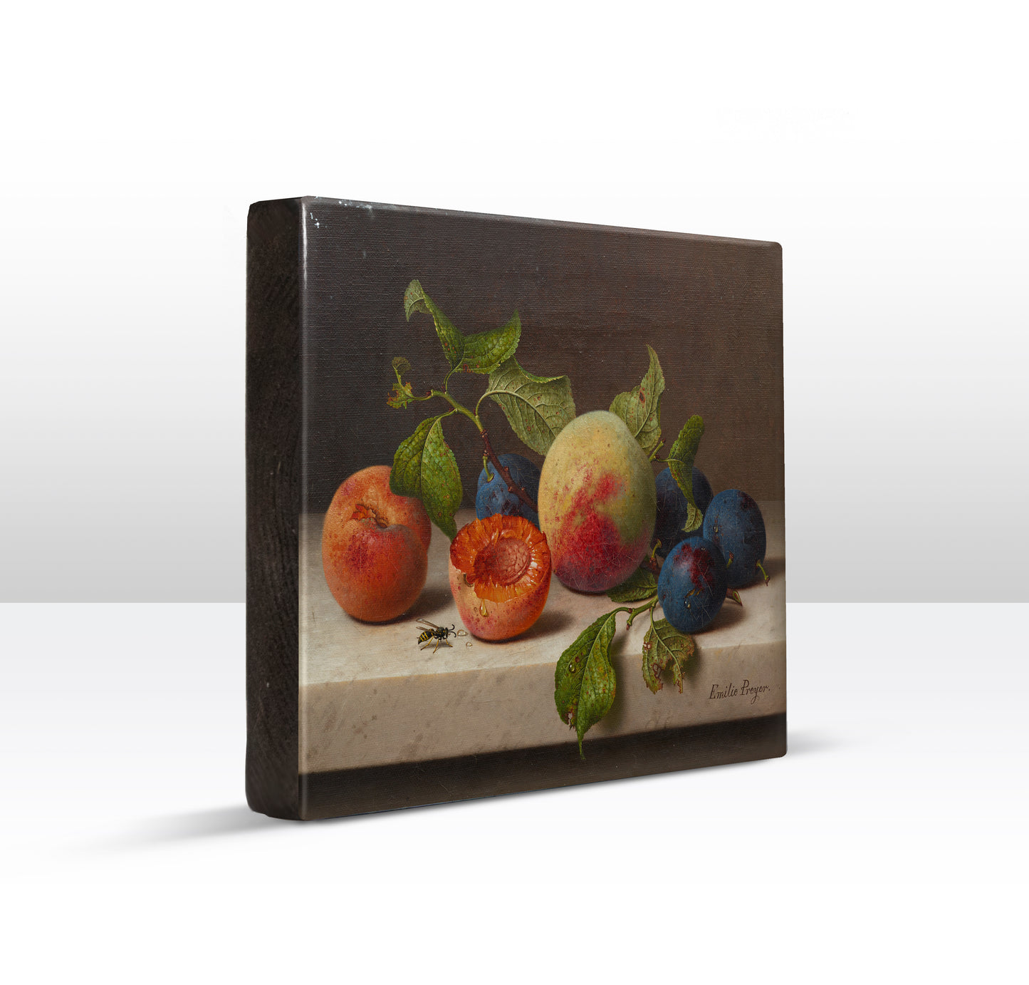 Laqueprint - Stilleven met fruit en een wesp - Emilie Preyer - 26 x 19,5 cm - LP099