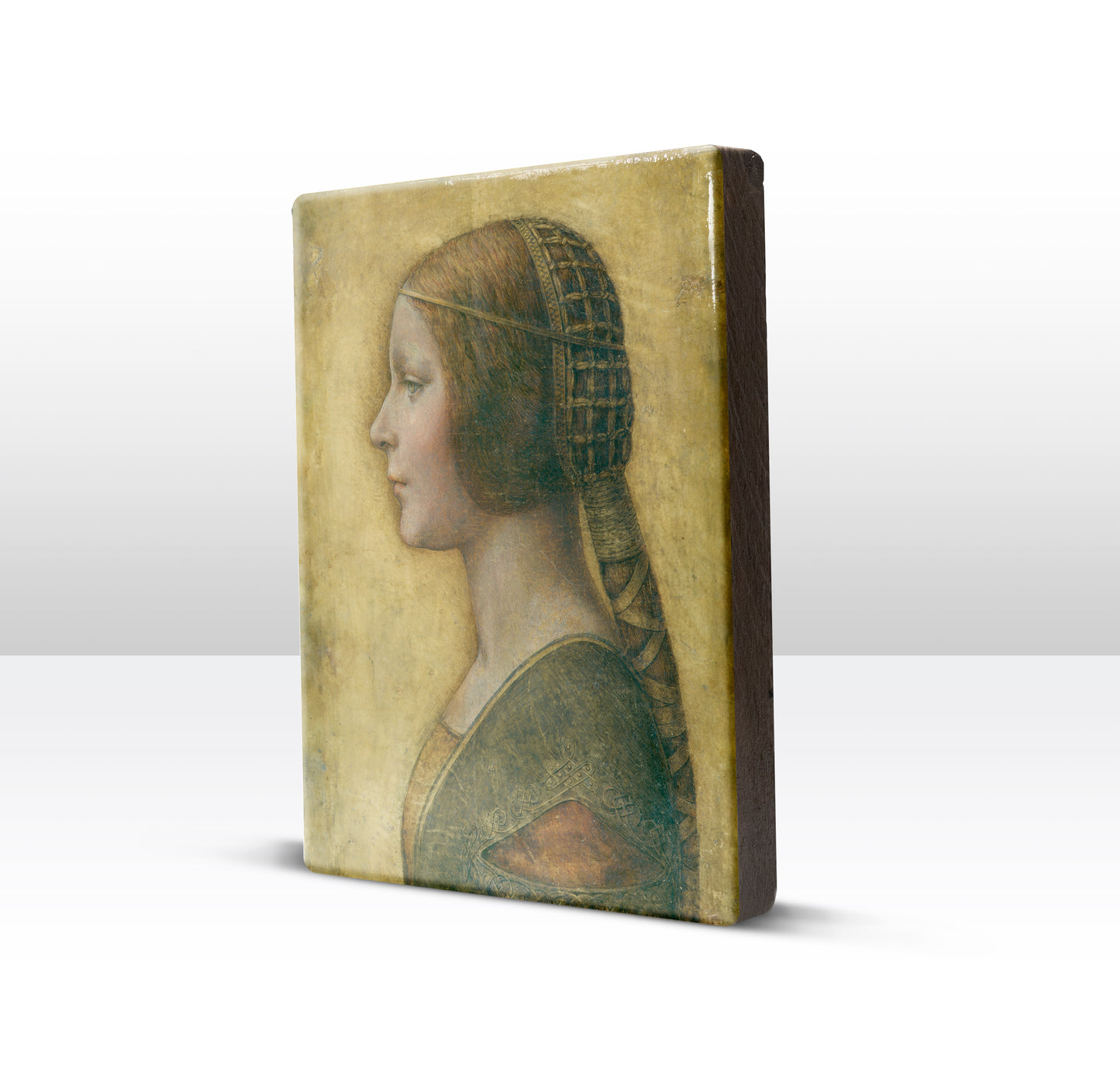 Laque print - The beautiful princess - Leonardo da Vinci - 19.5 x 26 cm - LP100