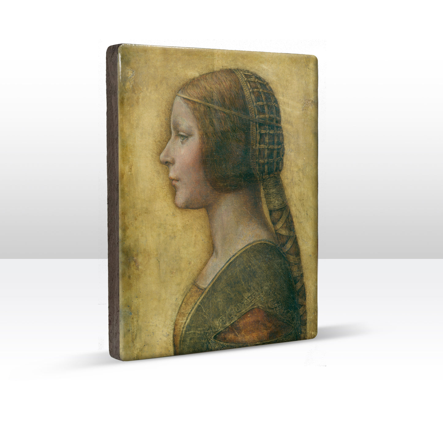 Laque print - The beautiful princess - Leonardo da Vinci - 19.5 x 26 cm - LP100