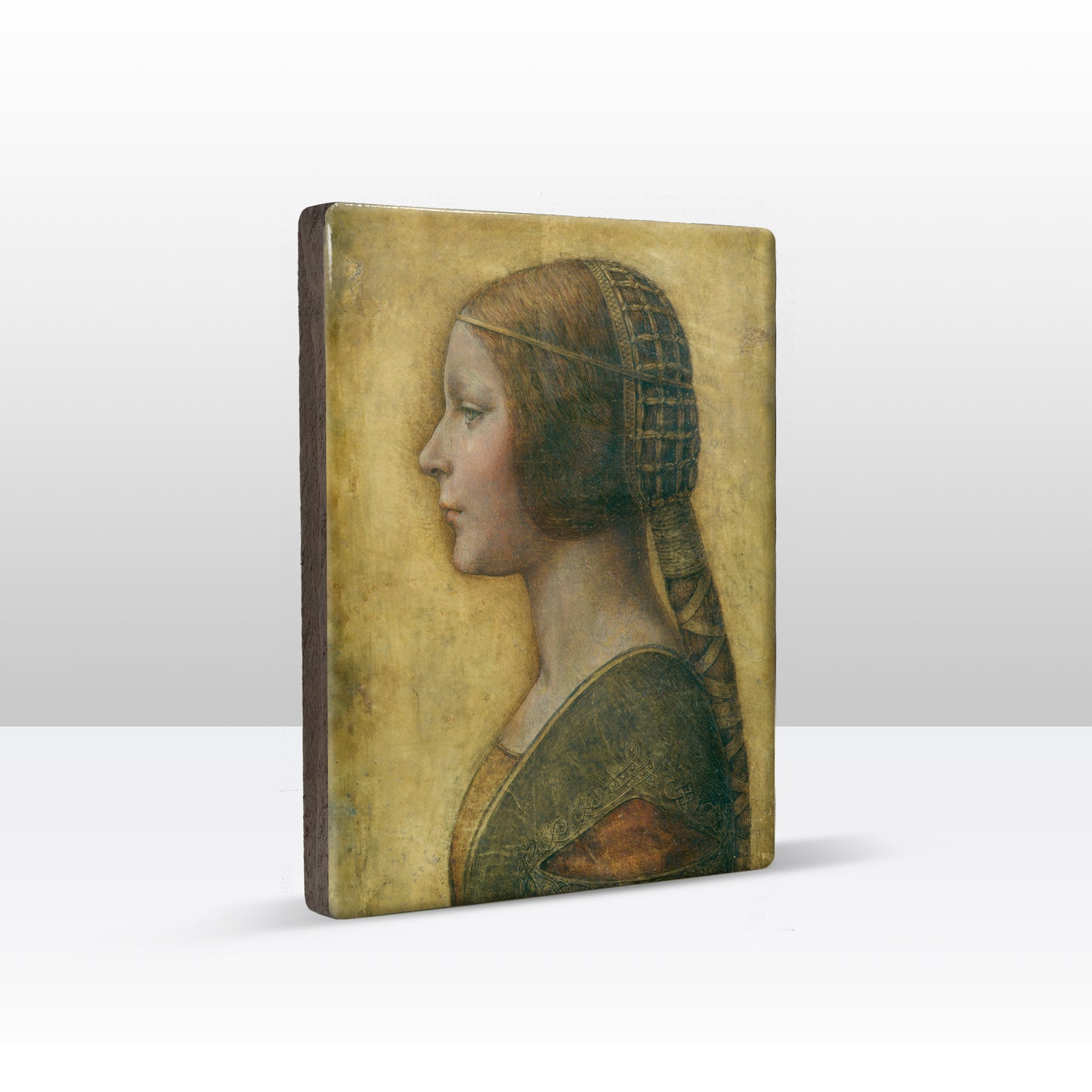 Laque print - The beautiful princess - Leonardo da Vinci - 19.5 x 26 cm - LP100