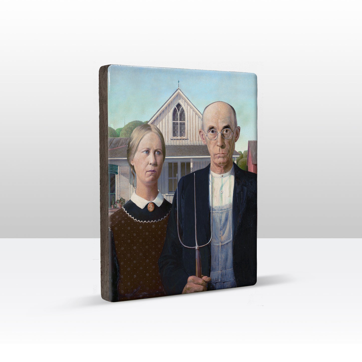 Laque print - American Gothic - Brand Wood - 19.5 x 26 cm - LP150