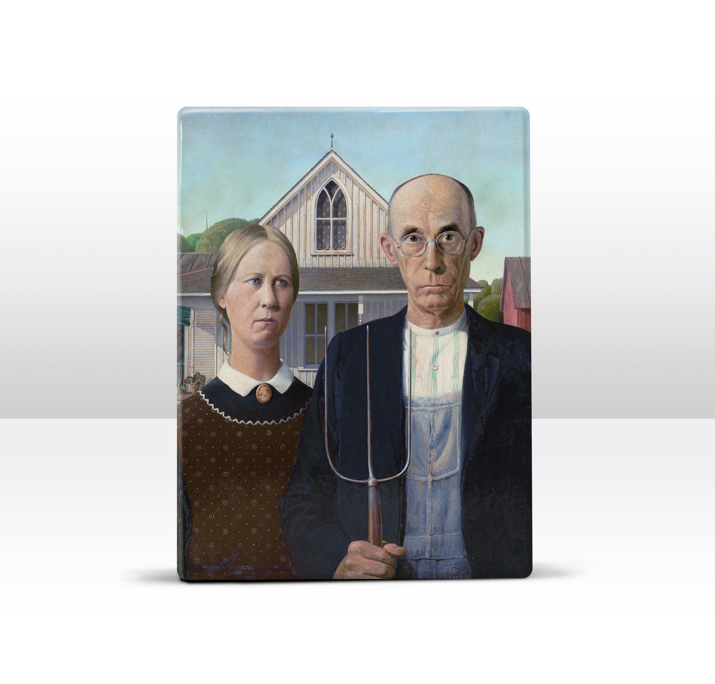 Laque print - American Gothic - Brand Wood - 19.5 x 26 cm - LP150