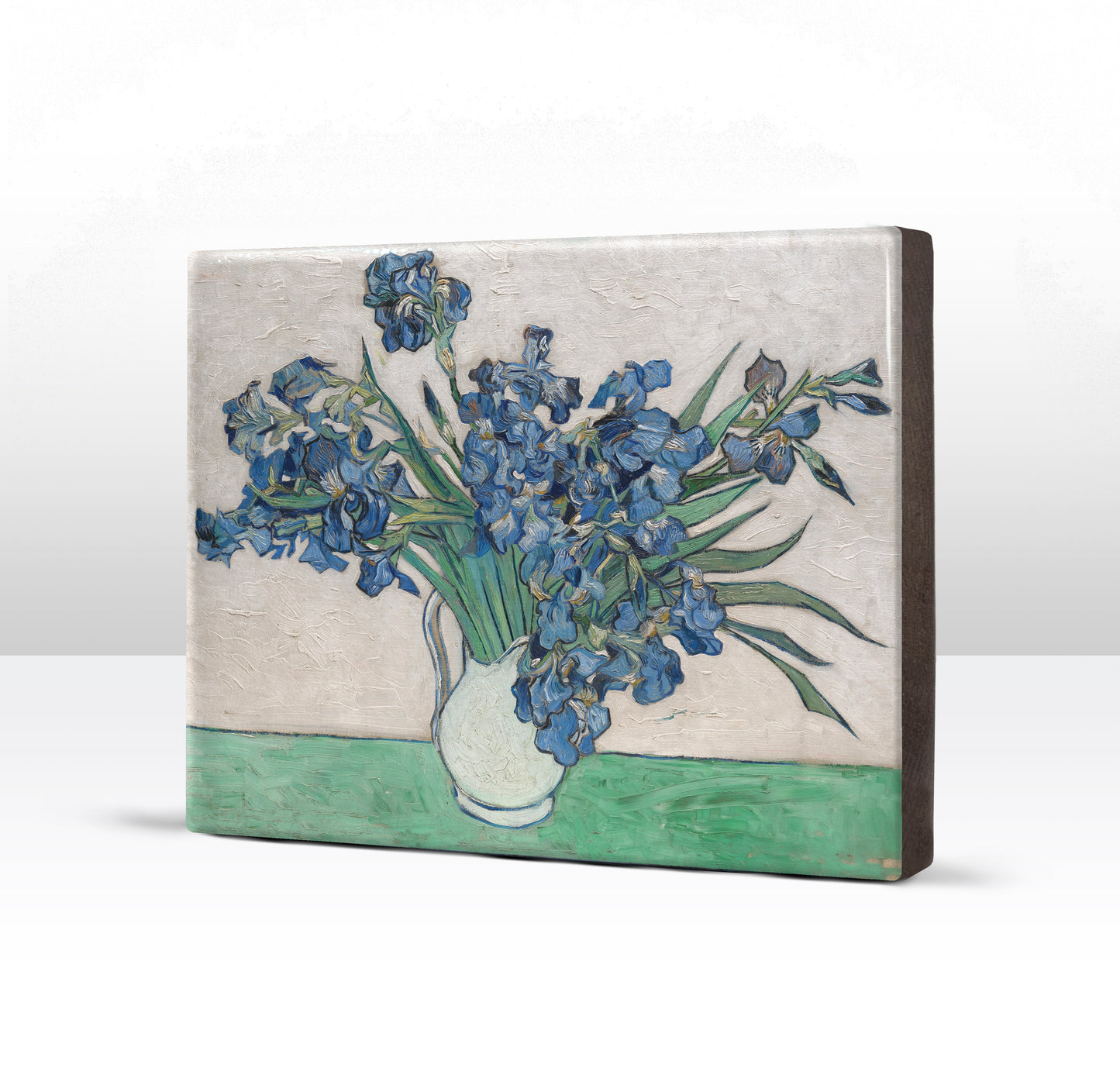Laqueprint - Irissen in een vaas - Vincent van Gogh - 26 x 19,5 cm - LP155