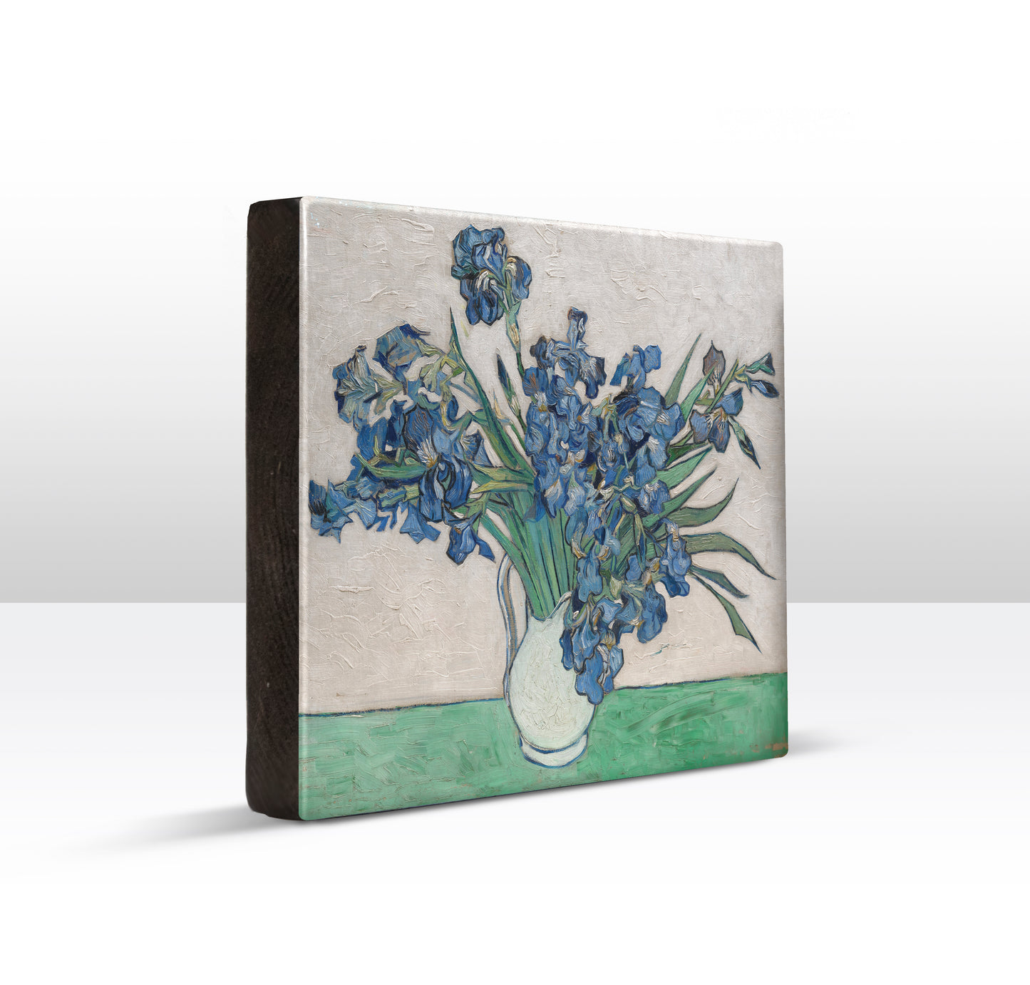 Laqueprint - Irissen in een vaas - Vincent van Gogh - 26 x 19,5 cm - LP155