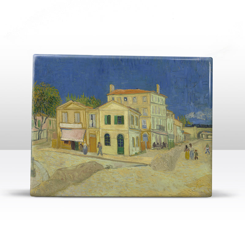 Laqueprint - Het gele huis - Vincent van Gogh - 26 x 19,5 cm - LP164