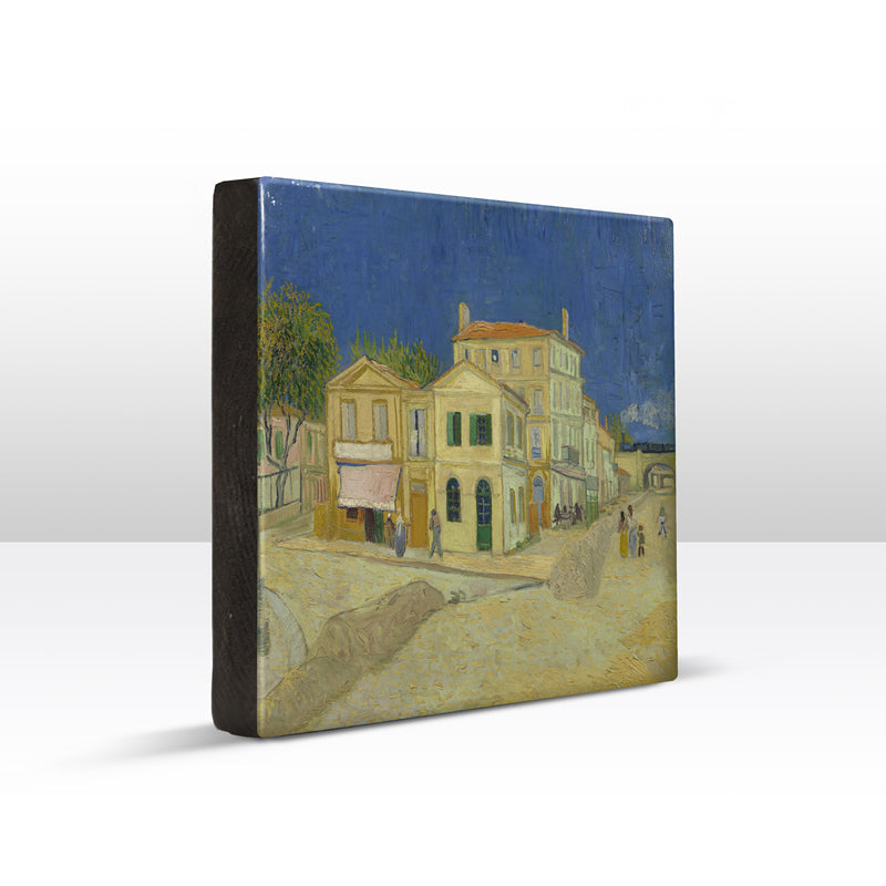 Laqueprint - Het gele huis - Vincent van Gogh - 26 x 19,5 cm - LP164