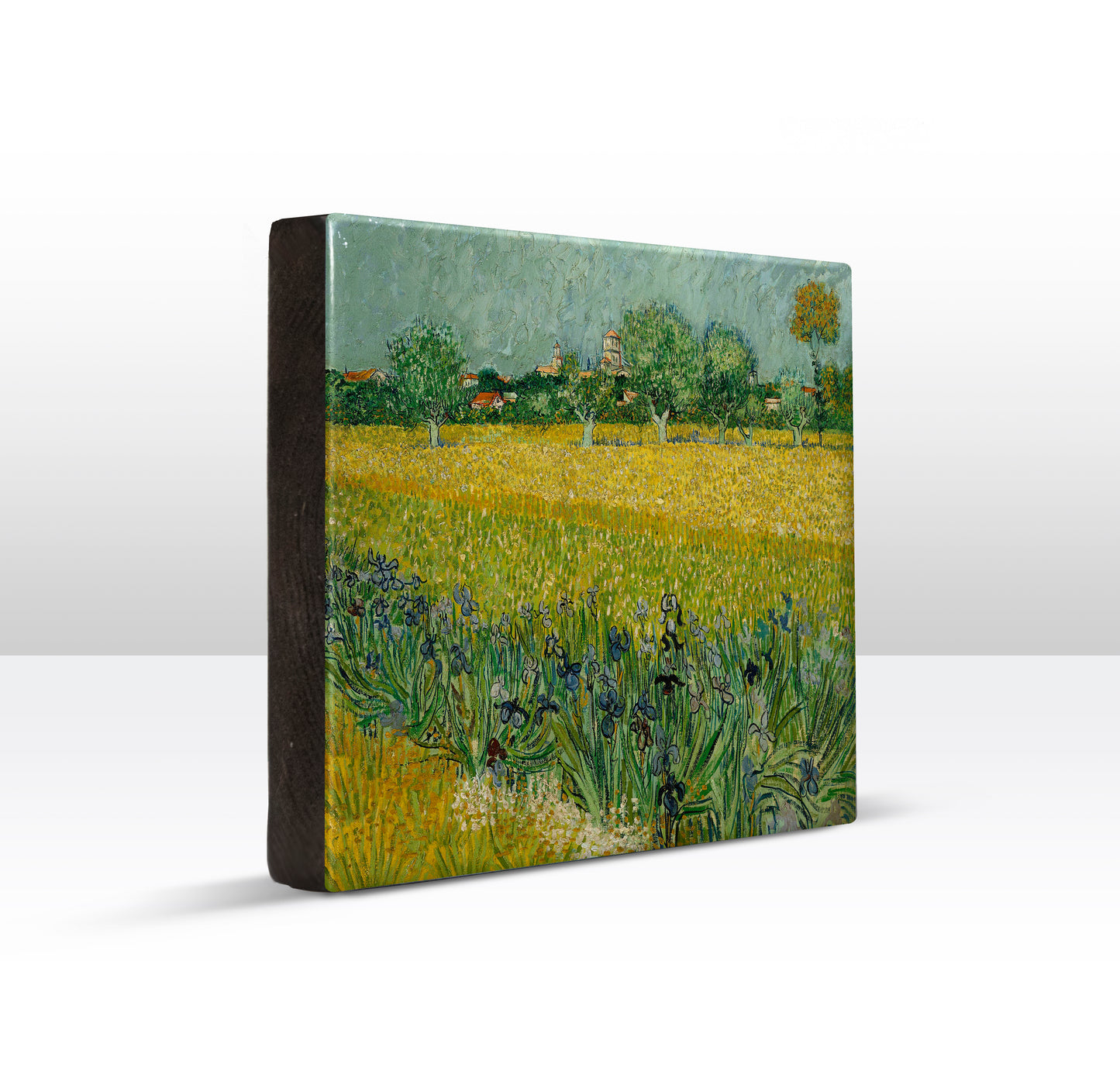 Laqueprint - Veld met bloemen bij Arles - Vincent van Gogh - 26 x 19,5 cm - LP169