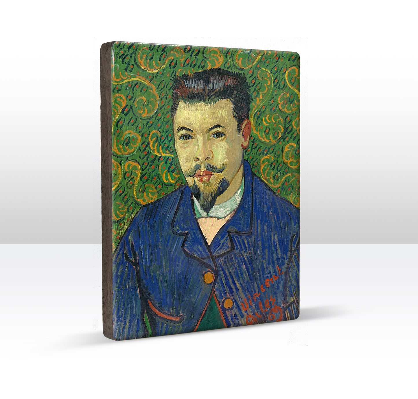 Laqueprint - Portret van Dokter Félix Rey - Vincent van Gogh - 19,5 x 26 cm - LP173