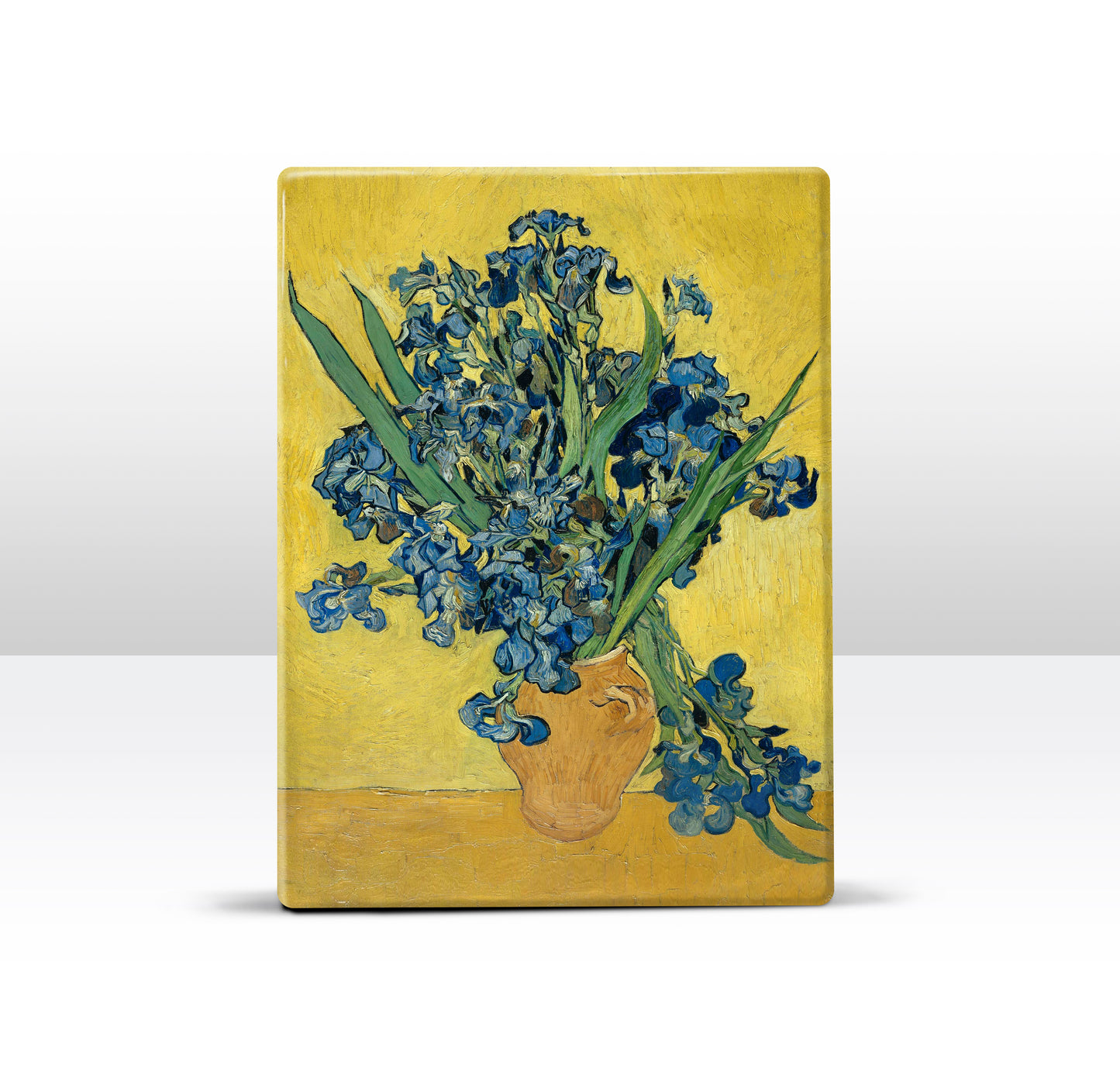 Laqueprint - Irissen in een vaas - Vincent van Gogh - 19,5 x 26 cm - LP175