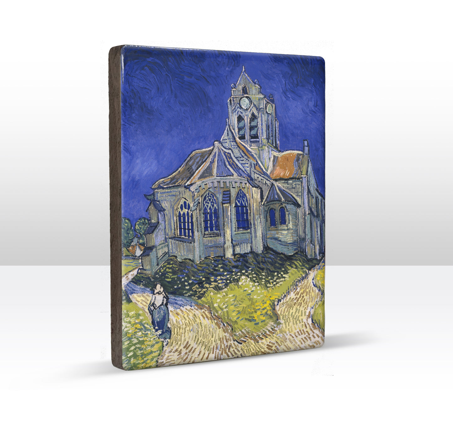 Laqueprint - De kerk in Auvers-sur-Oise - Vincent van Gogh - 19,5 x 26 cm - LP180