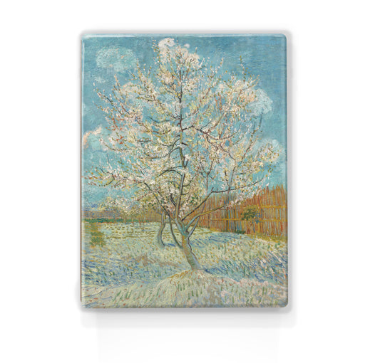 Laqueprint - Roze perzikboom - Vincent van Gogh - 19,5 x 26 cm - LP181