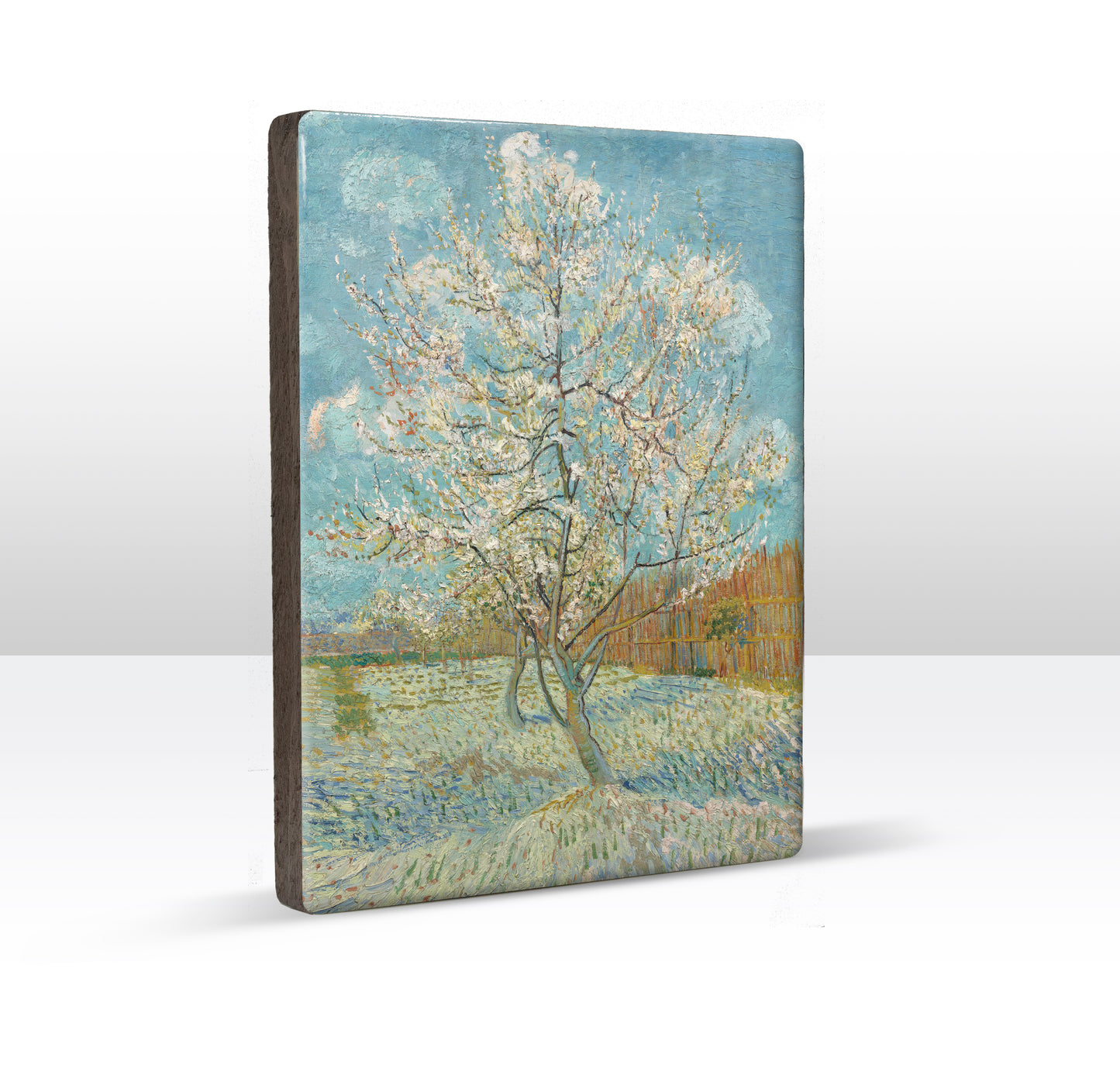 Laqueprint - Roze perzikboom - Vincent van Gogh - 19,5 x 26 cm - LP181