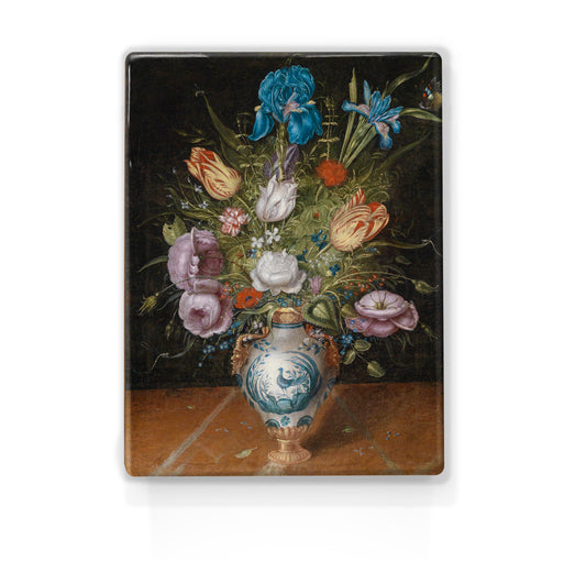 Laqueprint - Stilleven met bloemen - Peter Binoit - 19,5 x 26 cm - LP182