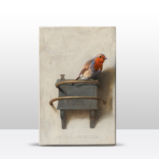 Roodborstje - Mini Laqueprint - 9,6 x 14,6 cm - LPS184