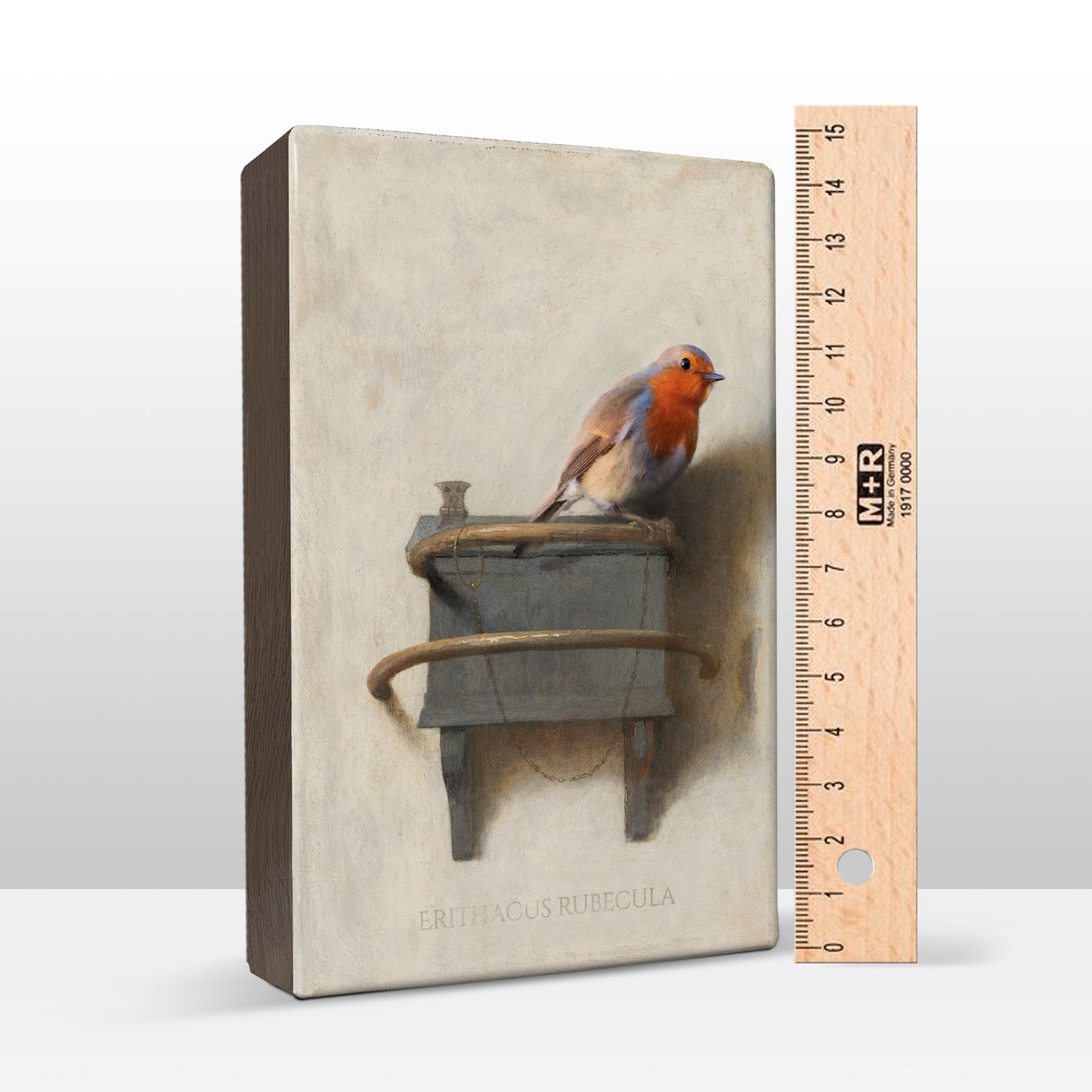 Roodborstje - Mini Laqueprint - 9,6 x 14,6 cm - LPS184