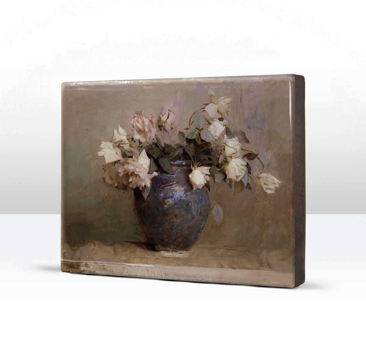 Laque print - Still life with roses - Abbott Handerson Thayer - 26 x 19.5 cm - LP194