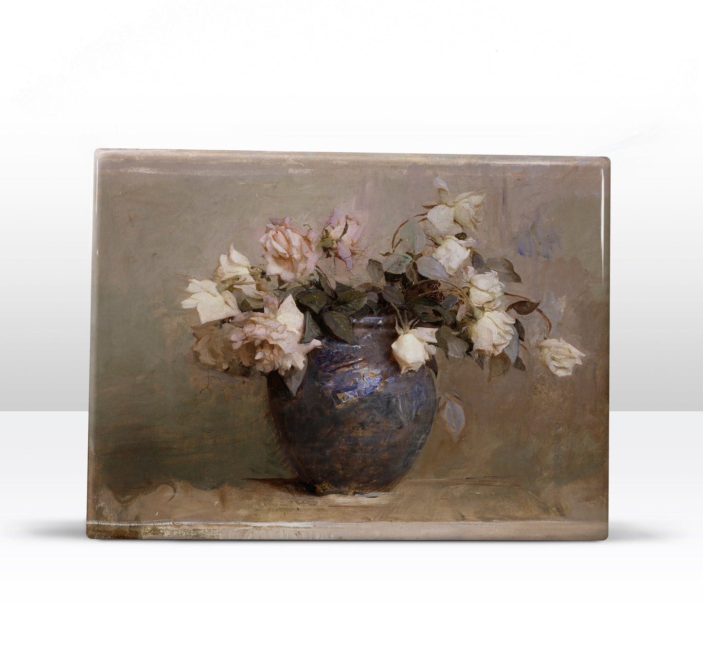Laque print - Still life with roses - Abbott Handerson Thayer - 26 x 19.5 cm - LP194
