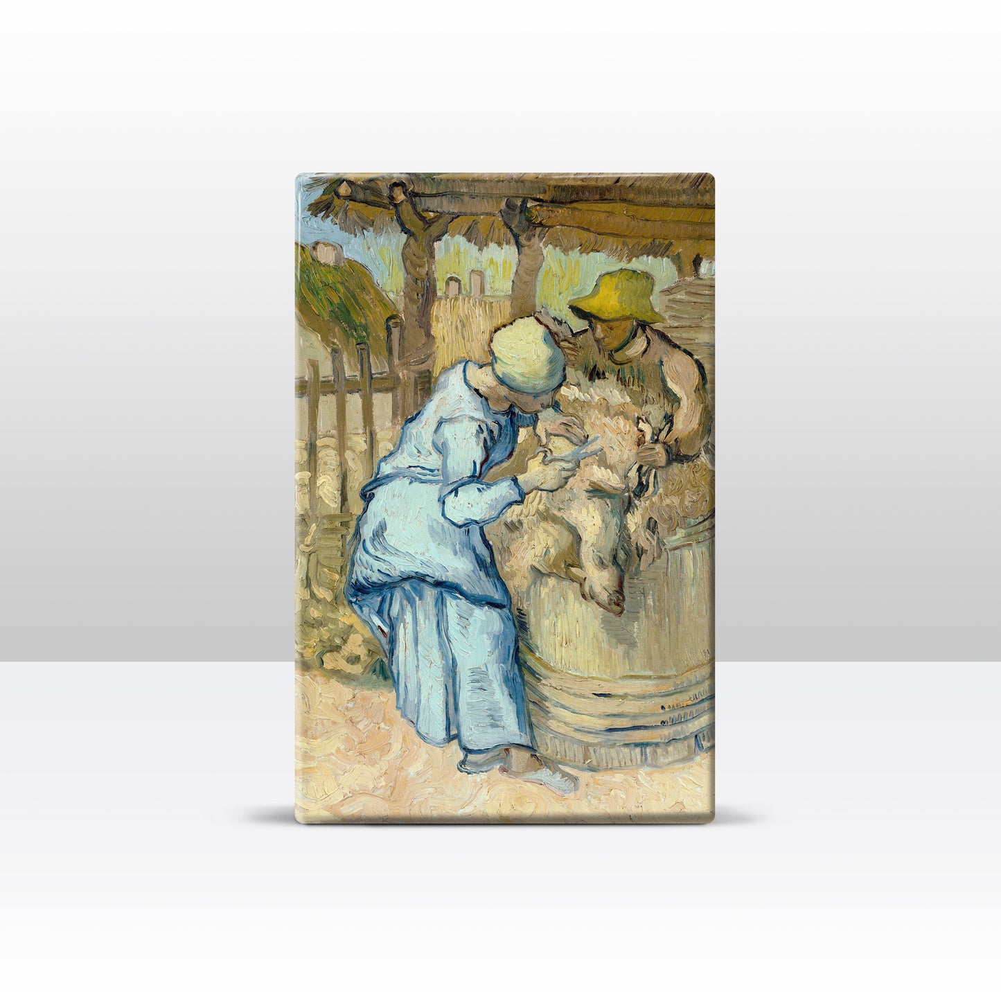 Laqueprint - De schaapscheerder - Vincent van Gogh - 19,5 x 30 cm - LP196