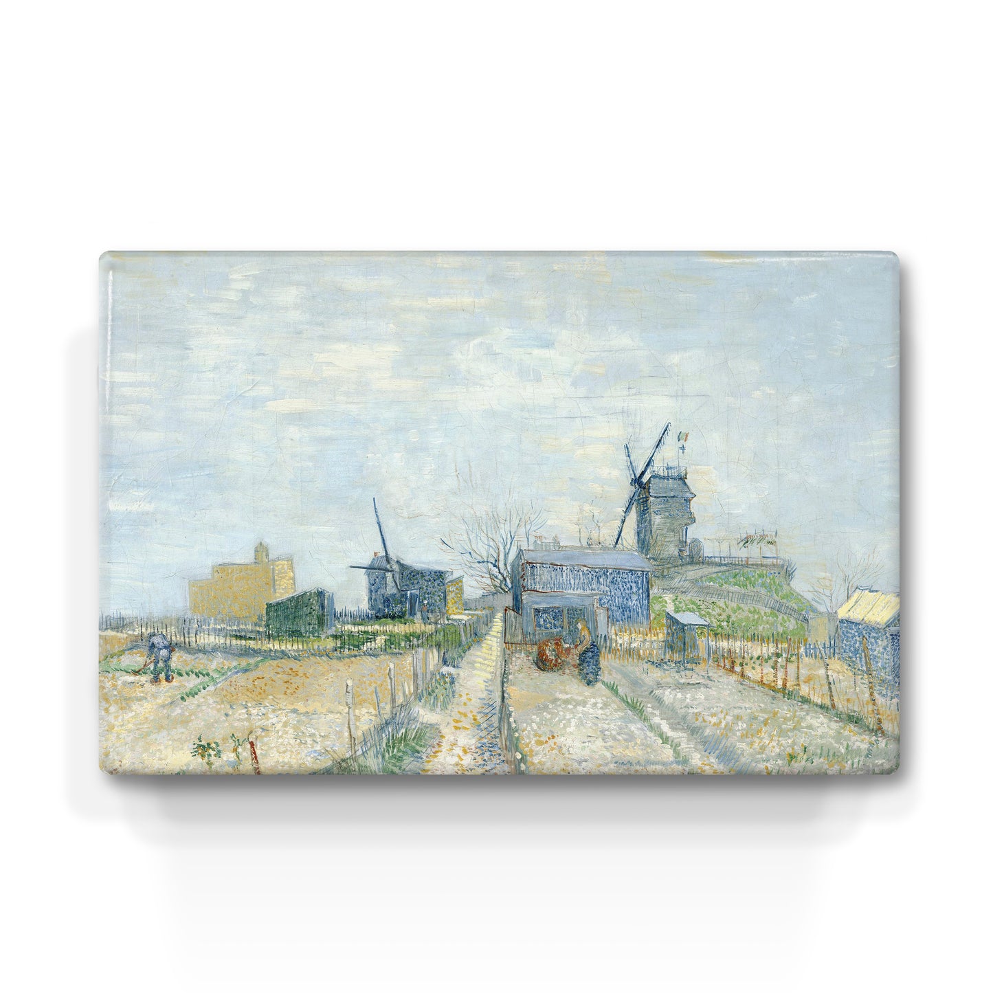 Laqueprint - Montmartre- molens en moestuinen - Vincent van Gogh - 30 x 19,5 cm - LP198