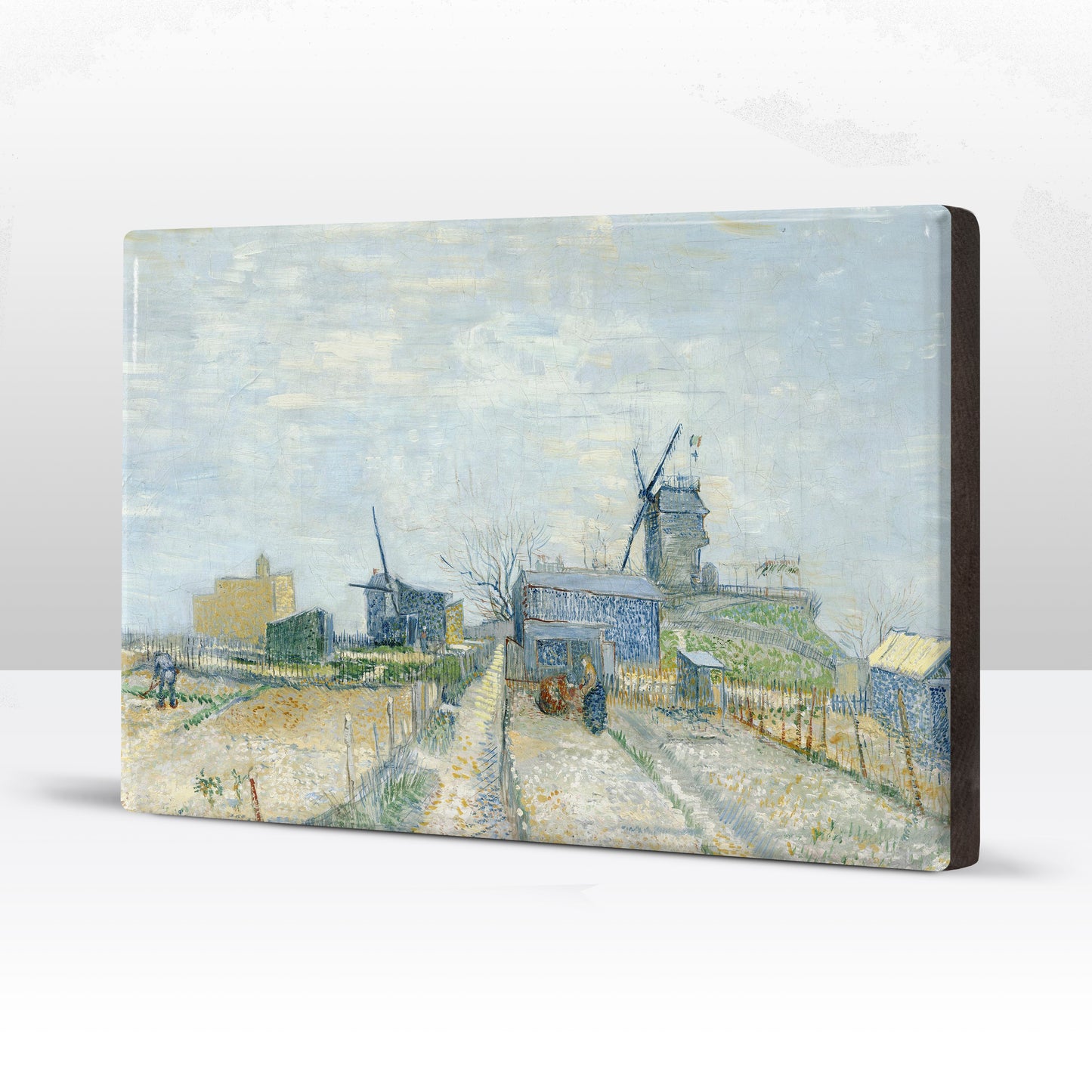 Laqueprint - Montmartre- molens en moestuinen - Vincent van Gogh - 30 x 19,5 cm - LP198